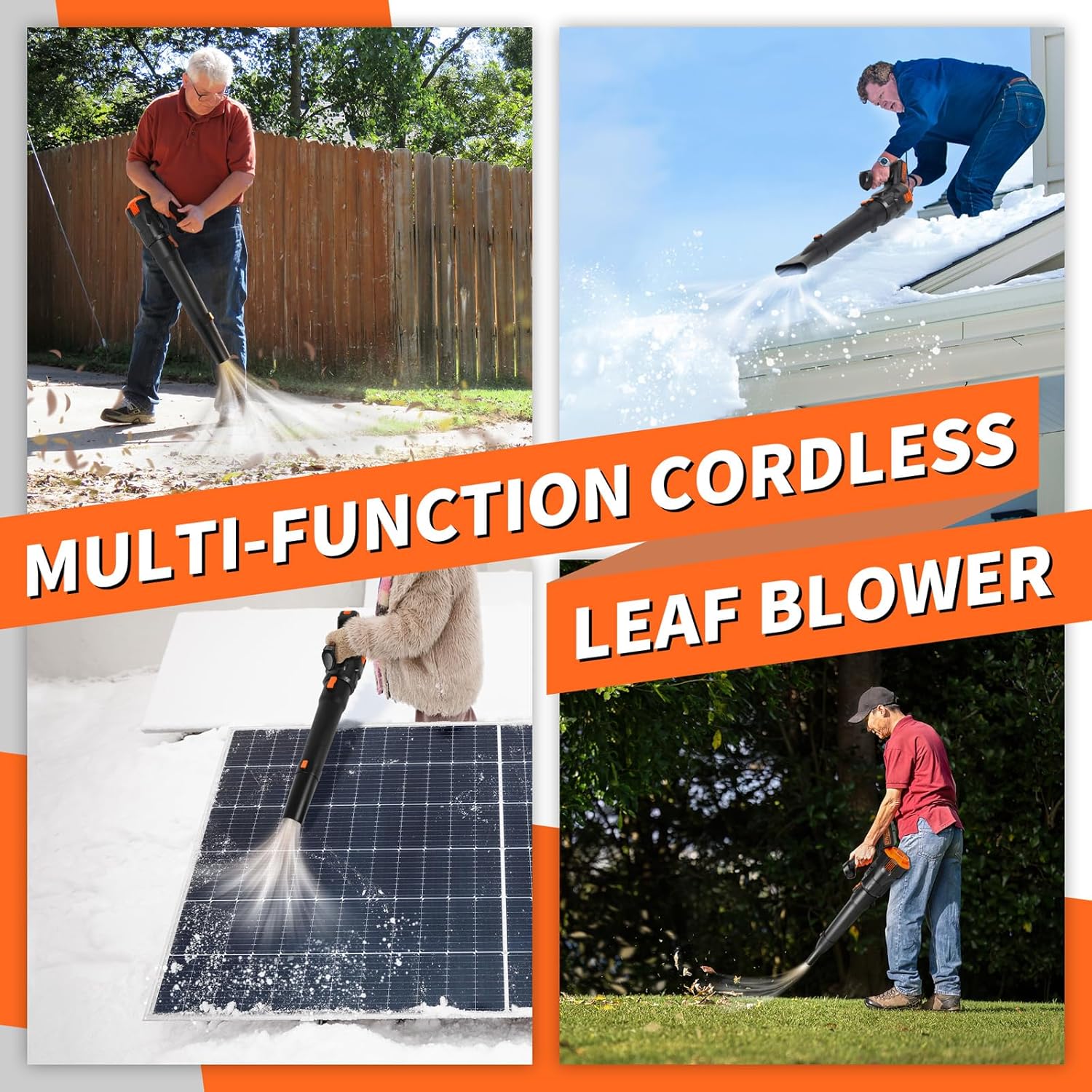 TOOLIFE Leaf Blower Two Battery, Gifts for Men