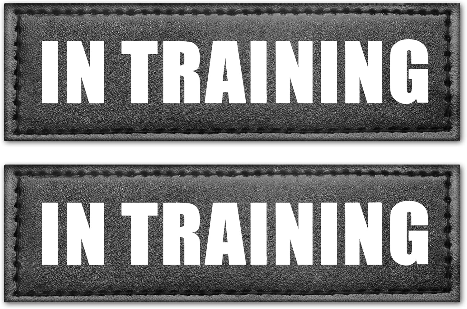 WINSEE Service Dog Patches in Training Patch for Service Vest Dog Harness(2 Pack, M)