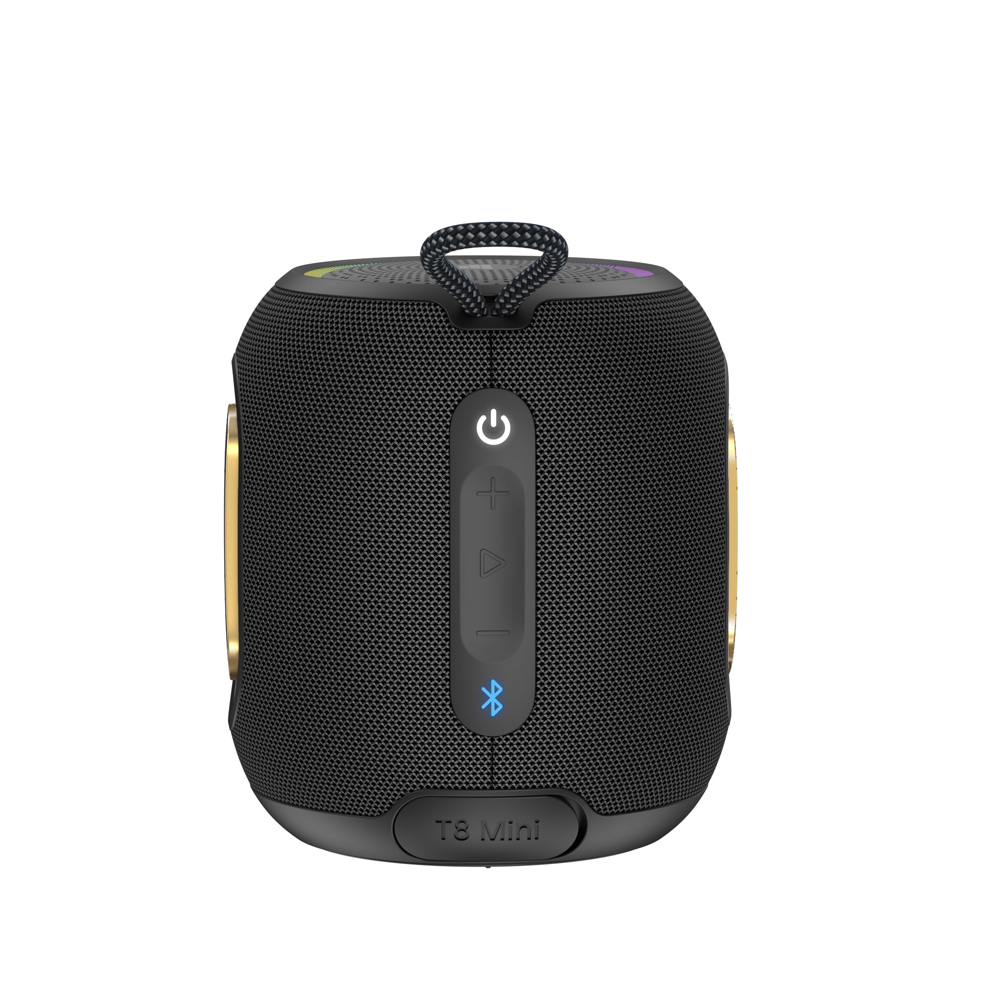 Tronsmart T8 Mini Bocina Bluetooth Portátil, Sonido equilibrado en 360°, IPX7, hasta 20 Horas de batería (Negro)