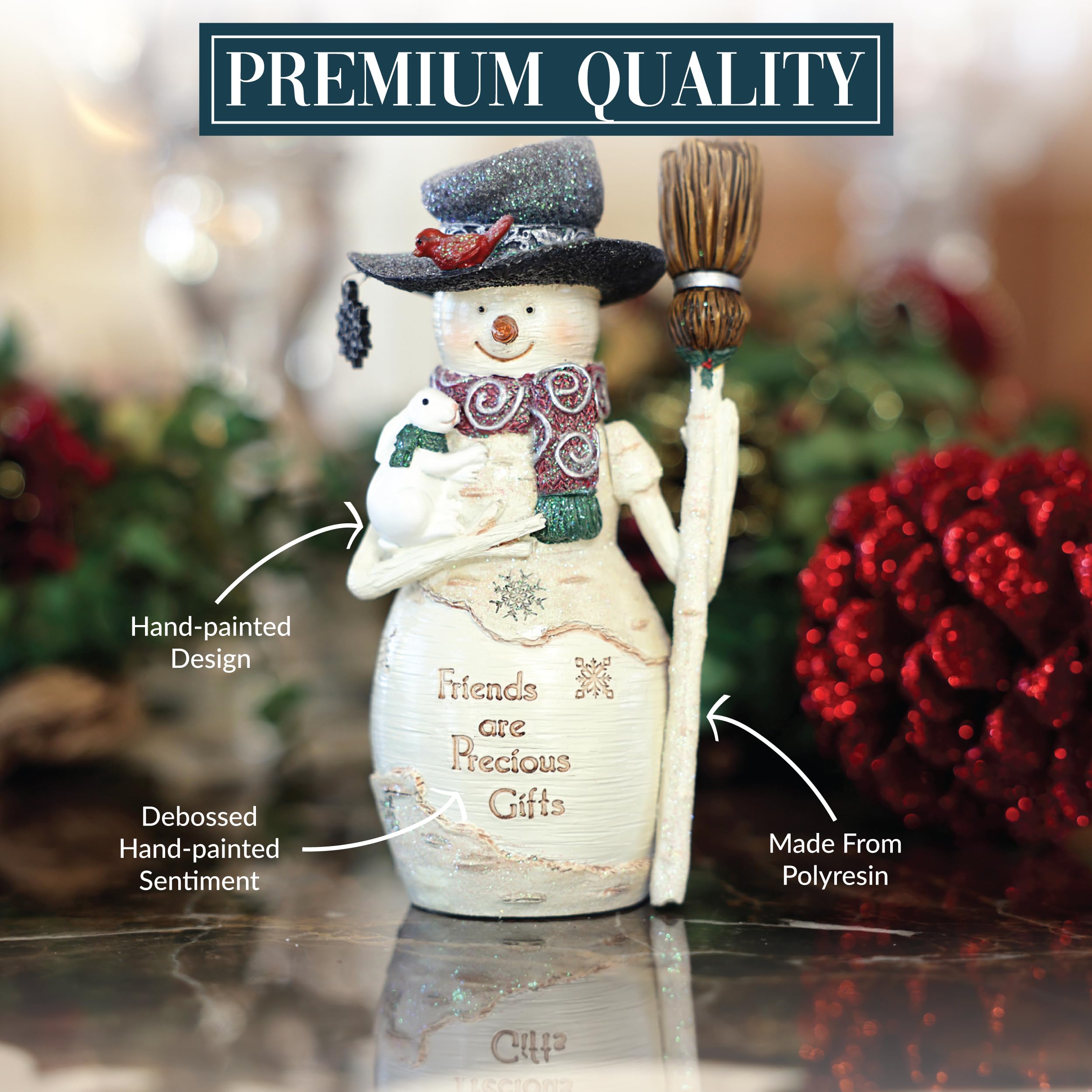 Amazon.com: Pavilion - Friends 6” Snowman Figurine, Sculpted Hand