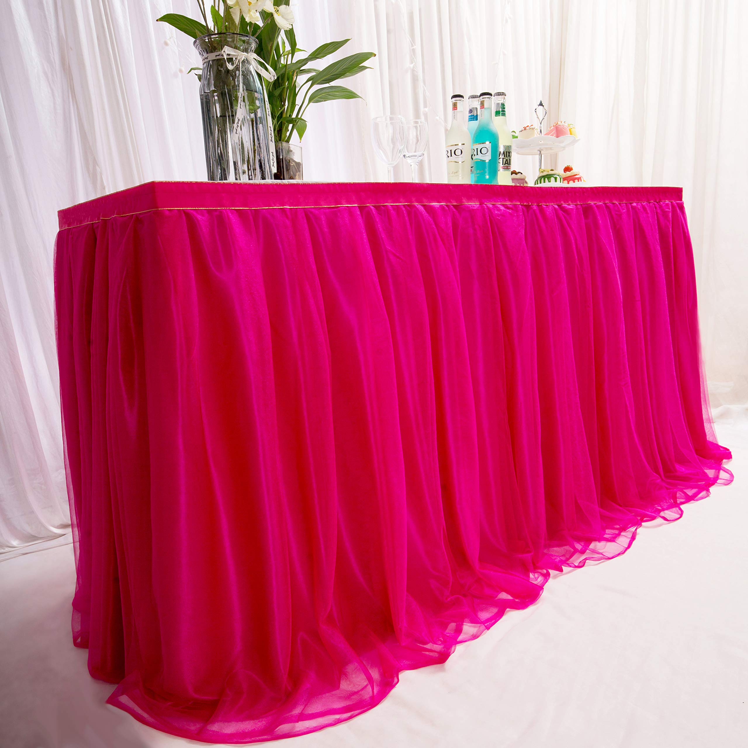 4 Gonne Per Tavolo Da Cocktail In Spandex Bianco 81x109 Cm - Eleganti E Ondulate Per Matrimoni E Feste - 3