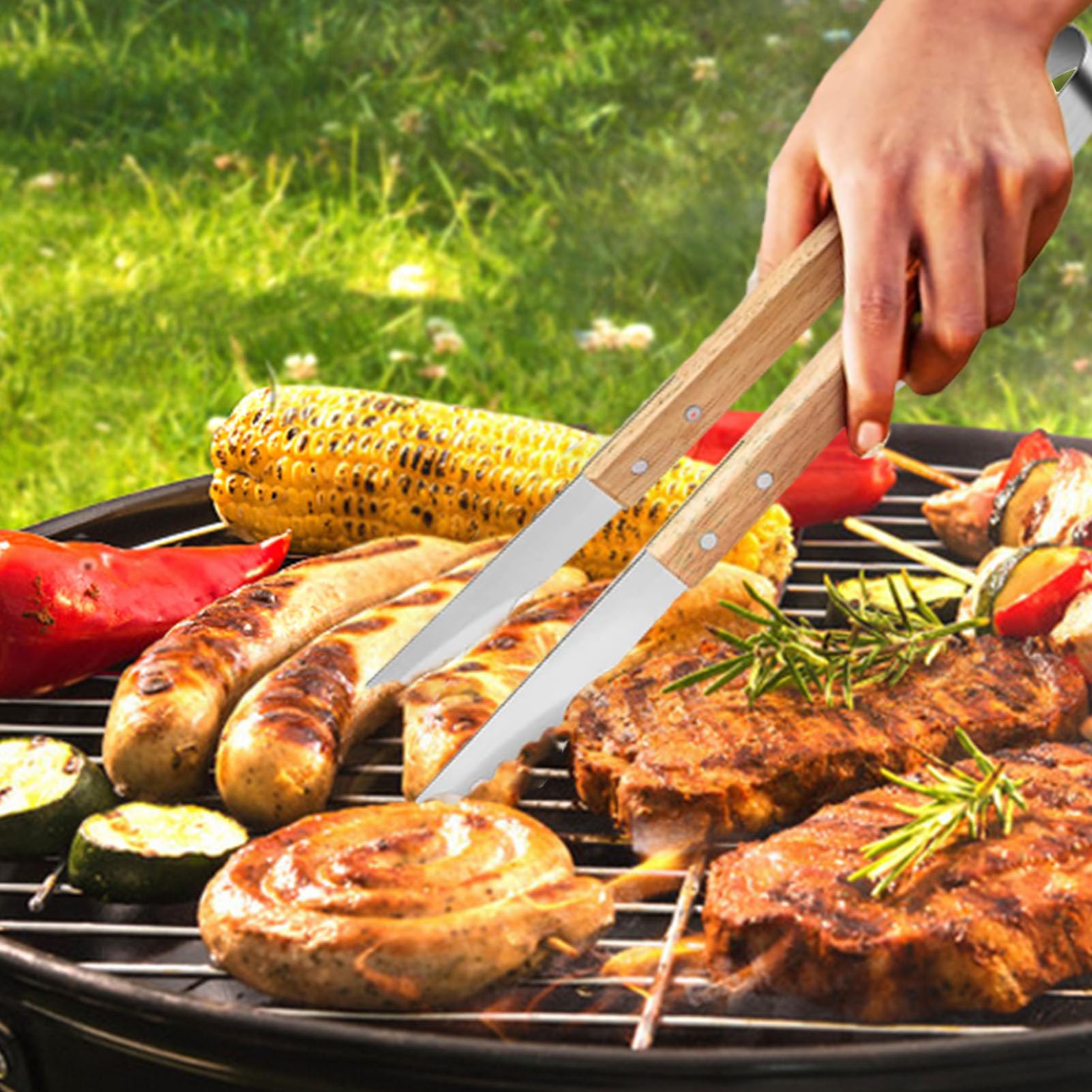 BBQアクセサリー ステンレススチール製 Amazon.co.jp: バーベキューアクセサリー,三点バーベキュー