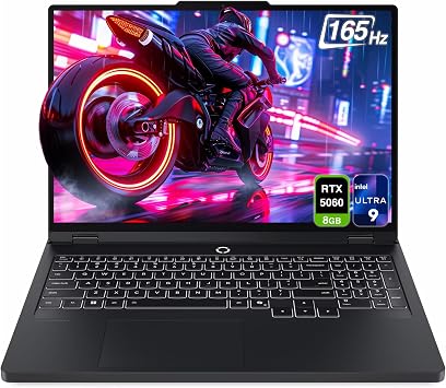 Lenovo Legion Pro 5i Gen 10 Gaming Laptop, Intel Ultra 9-275HX, 64 GB DDR5 RAM, 2 TB PCIe SSD, 16" WQXGA 2560x1600 Display, Nvidia G-Force RTX 5060, 24-Zone RGB Keyboard, W11 Home, Eclipse Black