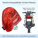 VTRUST Red Tail Light Compatible for Bajaj Discover 135cc DTS-i (Old Model) Halogen Brake Light, OEM Performance, Corrosion Resistant & Premium Finish gallery image