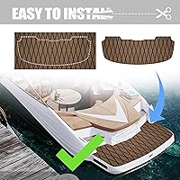 Vista 35 de Fullfire Suelo de lancha – Cubierta de espuma EVA para lanchas – Alfombra marina autoadhesiva para lanchas de motor, yate, kayak, RV