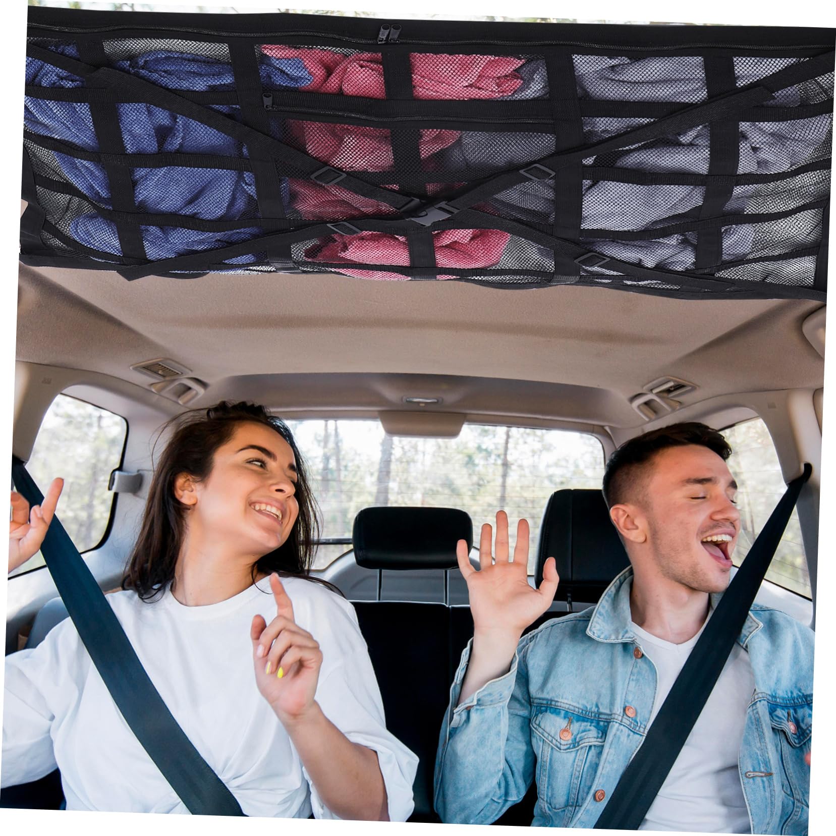 Rete da Auto con Ganci Rete per SUV e Auto Accessori per Viaggi e Campeggio Multi per Abbigliamento e Attrezzatura