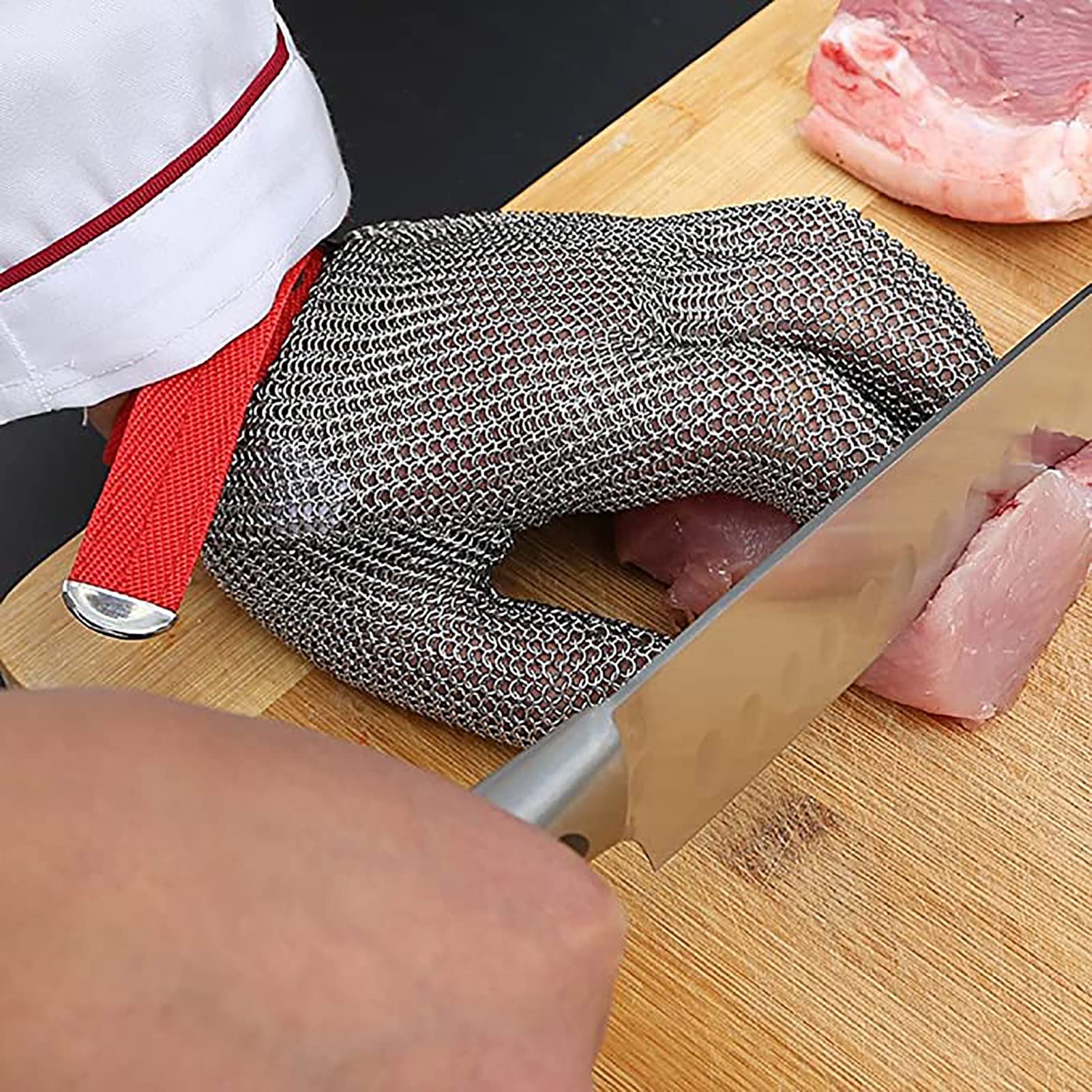 Guantes Resistentes a Cortes Guantes De Alambre De Acero Guantes Antideslizantes, Maniobras De Protección De La Protección contra El Trabajo De La Ostra, For Las Manos A La Izquierda Y La Derecha