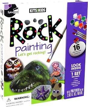 Spicebox Kits for Kids Rock Painting Toy, Model 5522716