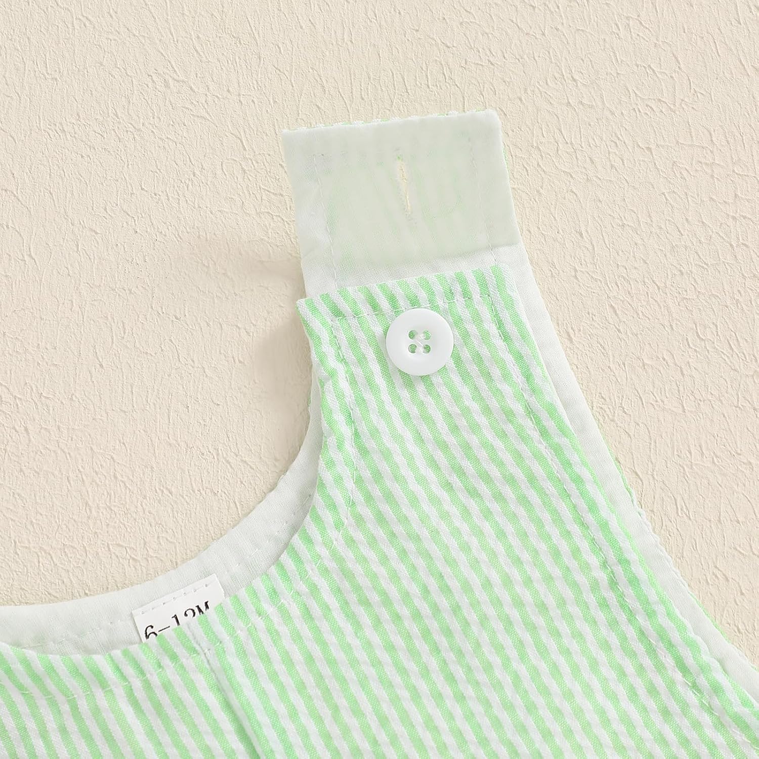 Newborn Baby Boy Girl Clothes Stripes Sleeveless Romper Infant Embroidery Bodysuit Cute Summer Spring Outfit - Image 6
