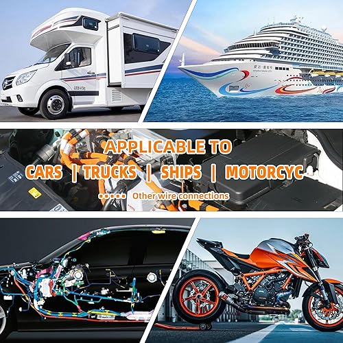 Miniatura 12 de Conector eléctrico impermeable de 3 pines, 7.9 pulgadas, 16 AWG, conectores eléctricos macho y hembra para automóvil, barco, camión y otras