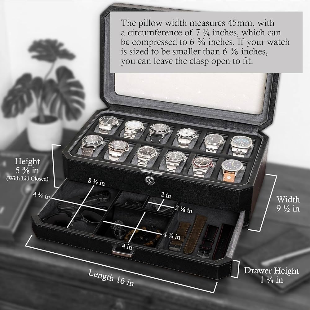 ROTHWELL腕時計ケース12スロットコレクションケース黒未使用高級 ROTHWELL腕時計ケース12スロットコレクションケース黒未使用高級