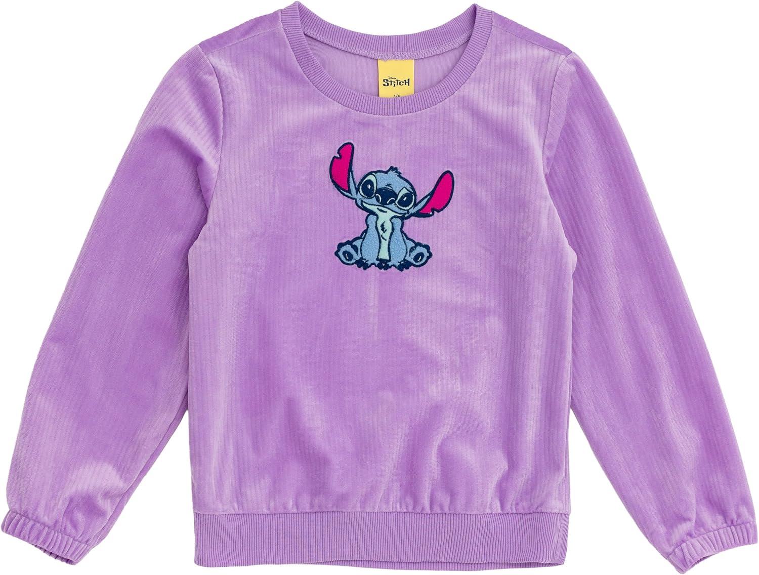 Disney Junior Lightweight Ribbed Velour Sweatshirt and Jogger Pants Outfit Set Infant to Big Kid Sizes (12 Months - 14-16) - Image 3