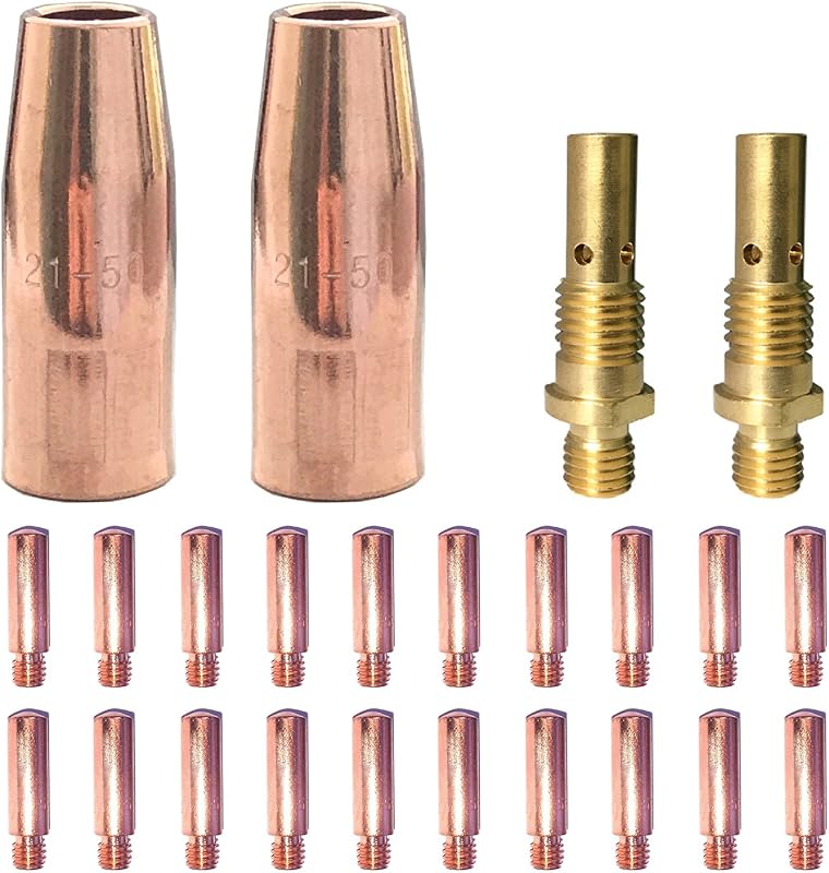 Mig Welding Gun 0.030"Kit for Lincoln Magnum 100L Tweco Mini/#1 Torch | .030" Accessory Kit Tip-Nozzle-Diffuser w/ 2pk 35-50 Welding Diffuse,20pk Welding Tip 11-30 0.030",2pk Gas Nozzles 21-50 1/2"