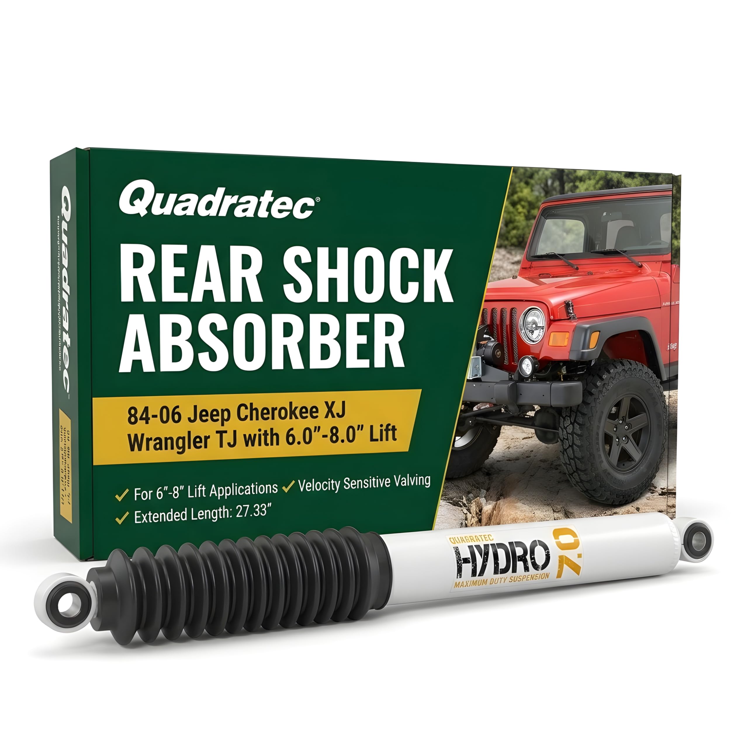 Amazon.com: Quadratec Maximum Duty Hydro 7.0 Rear Shock Absorber