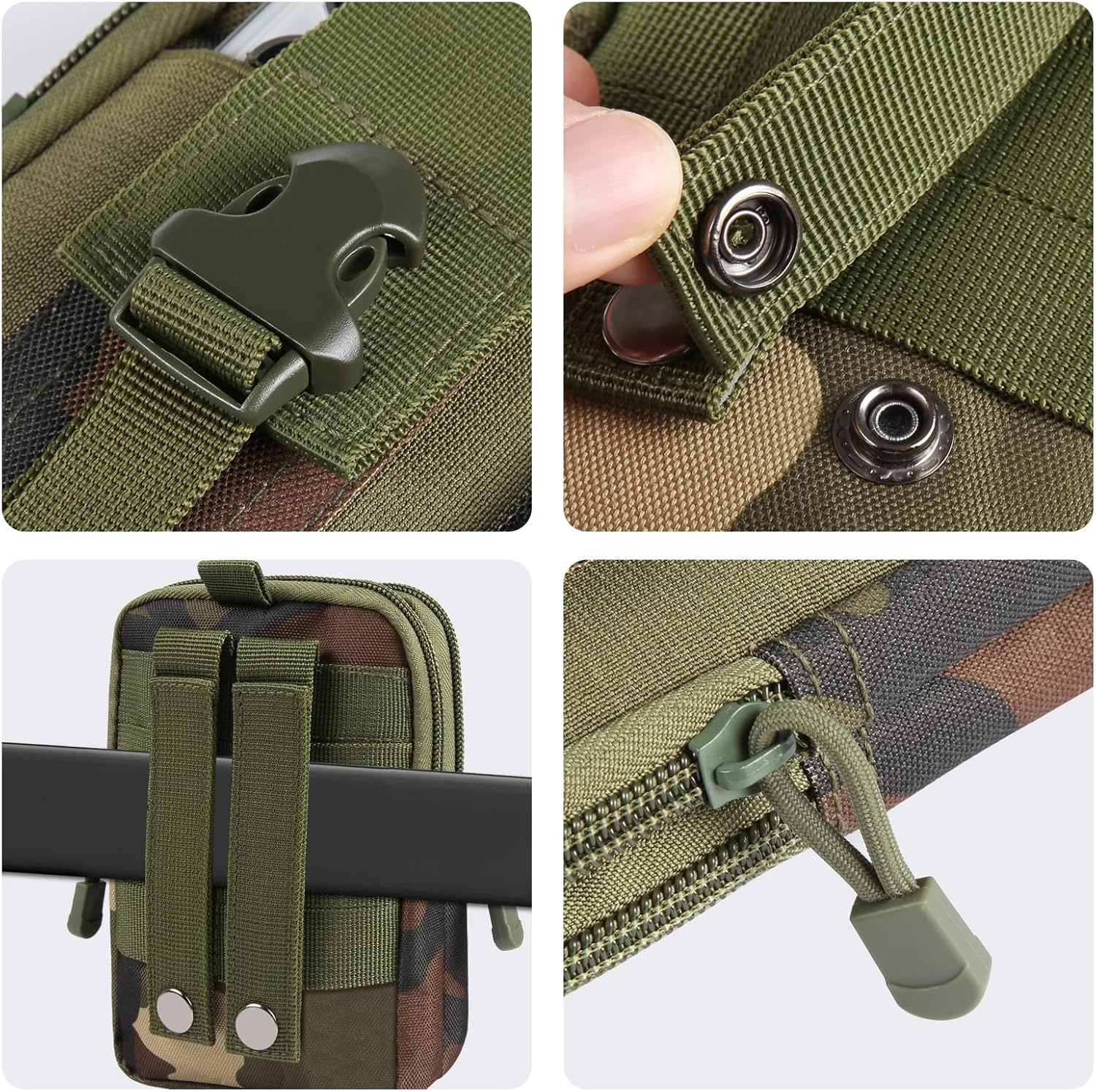 Custodia Borsa Marsupio Cintura Borsello Nylon Per IPhone 14 Plus Pro Max BCS5 E - Foto 7