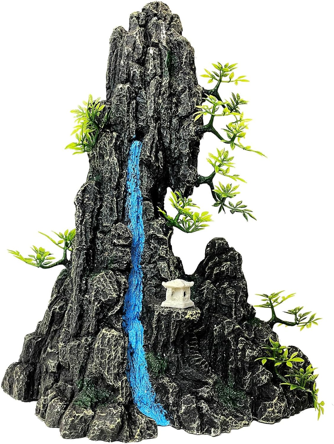 Aquarium Mountain View Stone Ornament – Aquarium Rock Decor for Fish Tank,Aquarium Decorations Extra Large and Tall Decoration for Fish Tank – 13 Inches High