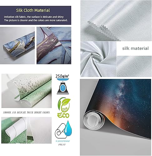 Miniatura 4 de Papel tapiz de pared 3D de plumas blancas doradas arte creativo moderno póster panorámico de fondo negro papel tapiz de pared impermeable fotos HD