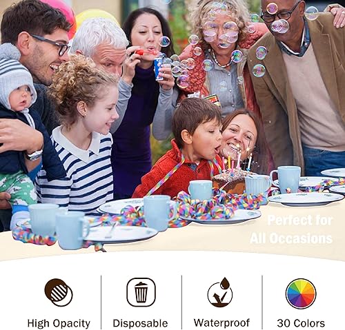 Miniatura 5 de Paquete de 6 manteles de plástico de alta calidad de 54 pulgadas x 108 pulgadas. Mantel rectangular de plástico, color marfil