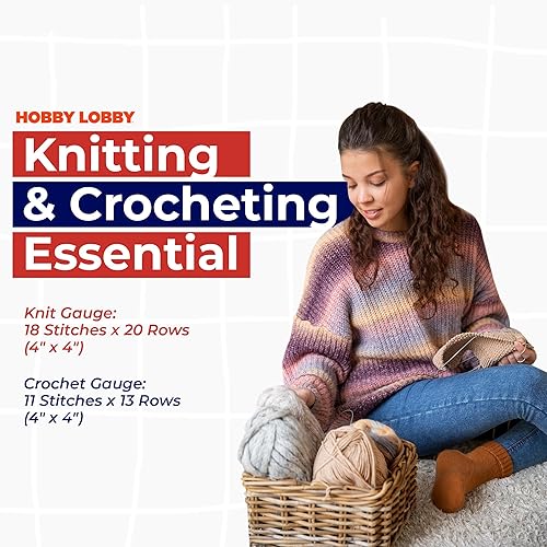 Miniatura 2 de Yarn Bee 4 - Hilo mediano para tejer y tejer, madeja suave de 161 yardas de poliéster para mantas, sombreros y más suministros de manualidades para