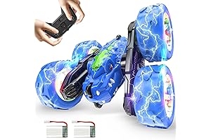 Dinosaur Remote Control Car: RC Stunt Toys with Dino Roar for Ages 3 and up