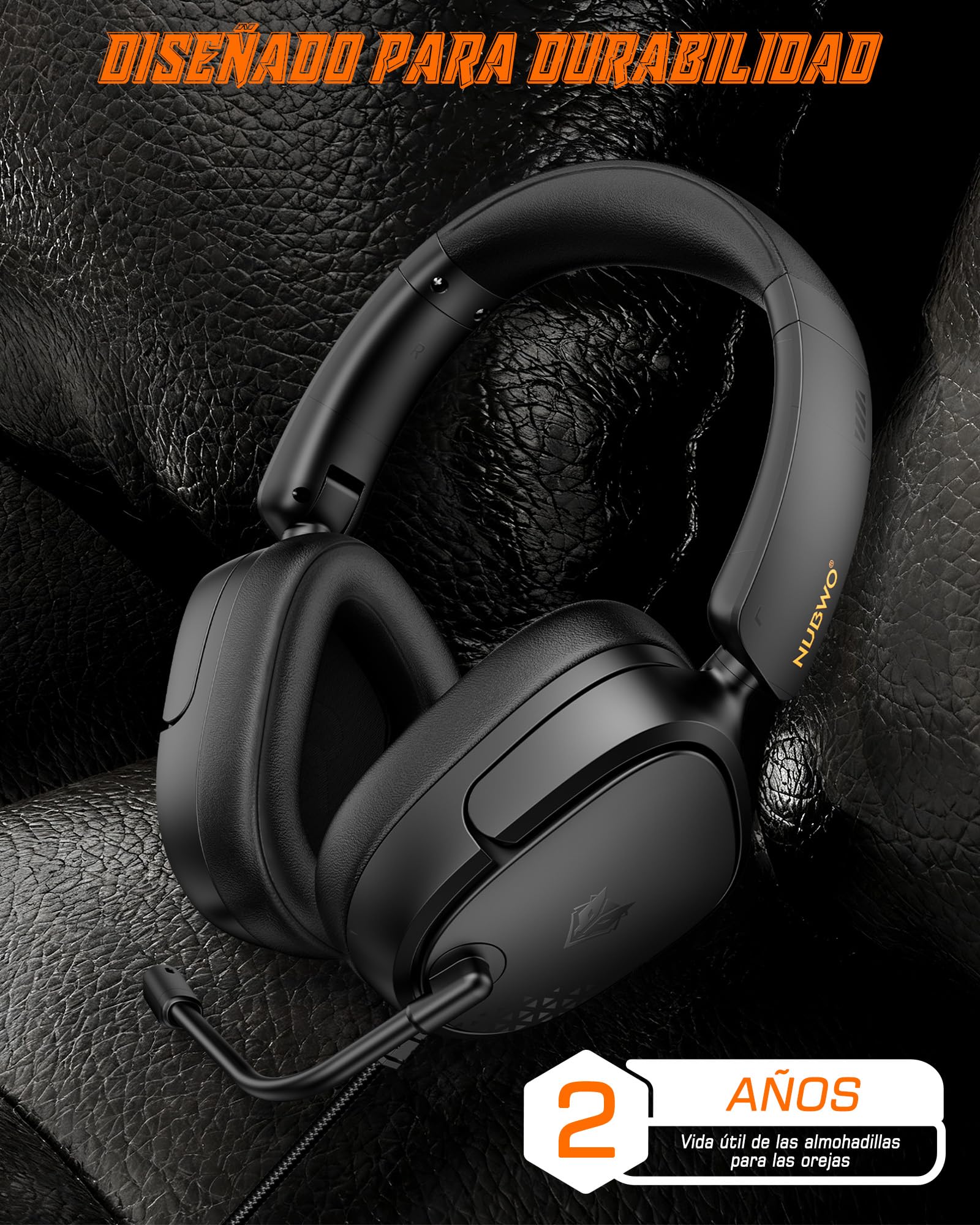 NUBWO Auriculares PS5 para PS4, PS5, PC, NS, Xboxone, Auriculares con Micrófono, Auriculares Gaming con Micrófono, Auriculares con Cancelación de Ruido con Clavija de