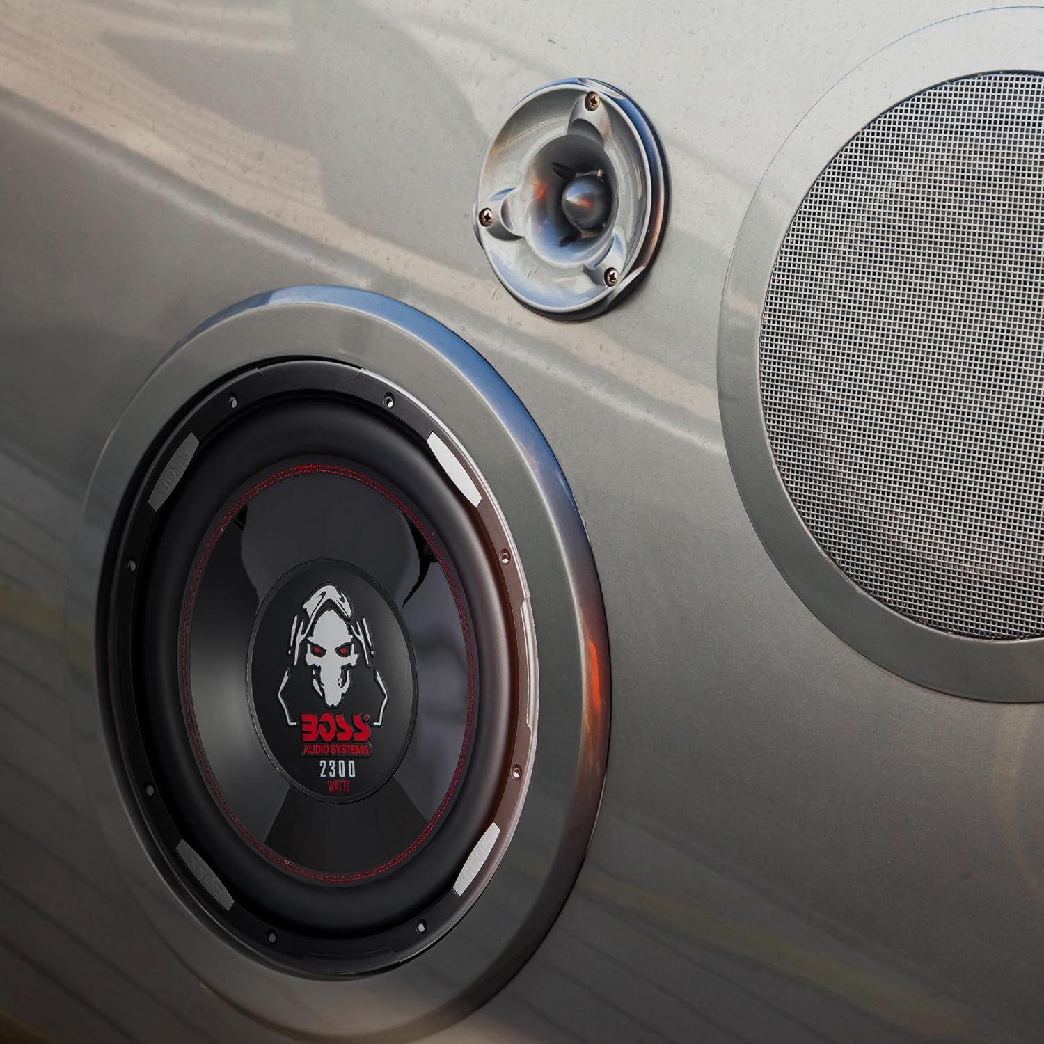 BOSS Audio Systems Phantom 12 Inch 2300 Watts 4 Ohm Dual Copper Voice Coal Car Audio Stereo Subwoofer Speaker with Poly Injection Cone