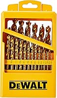 DEWALT 29-Piece Titanium Nitride Coated Pilot Point Drill Bit Set DW1369 - Long-Life Bits for Metal, Wood, Plastic