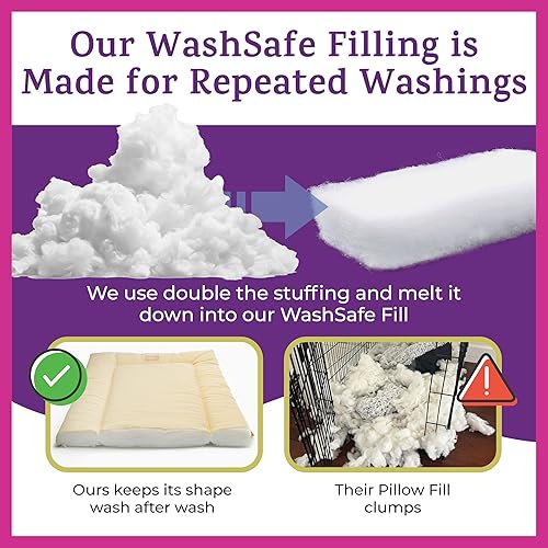 Miniatura 6 de Pet Dreams Cama para perros, no tóxica, reversible, lavable, color caqui, mediana de 30 pulgadas, 1.5 libras, capacidad de 350 libras