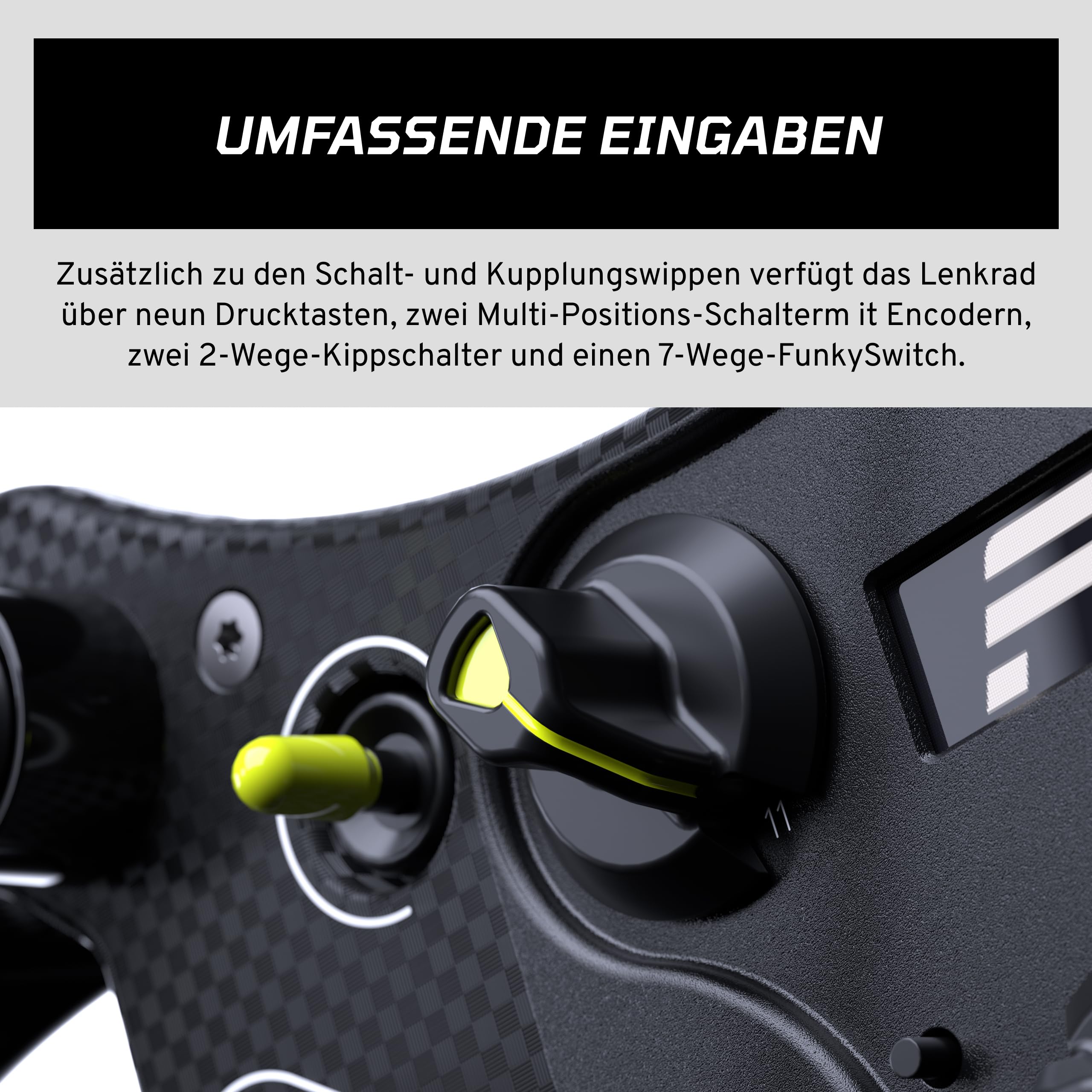 FANATEC Sim Racing CSL-Lenkrad GT3 PC Xbox OLED-Display QR2 Lite