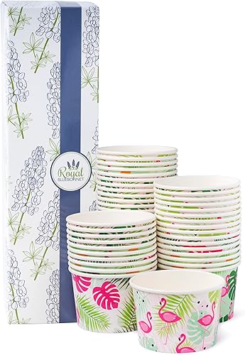 Miniatura 7 de ROYAL BLUEBONNET Cuencos de papel, paquete de 48 unidades, con temática de cuadros navideños, desechables, seguros para alimentos, multiusos, 9