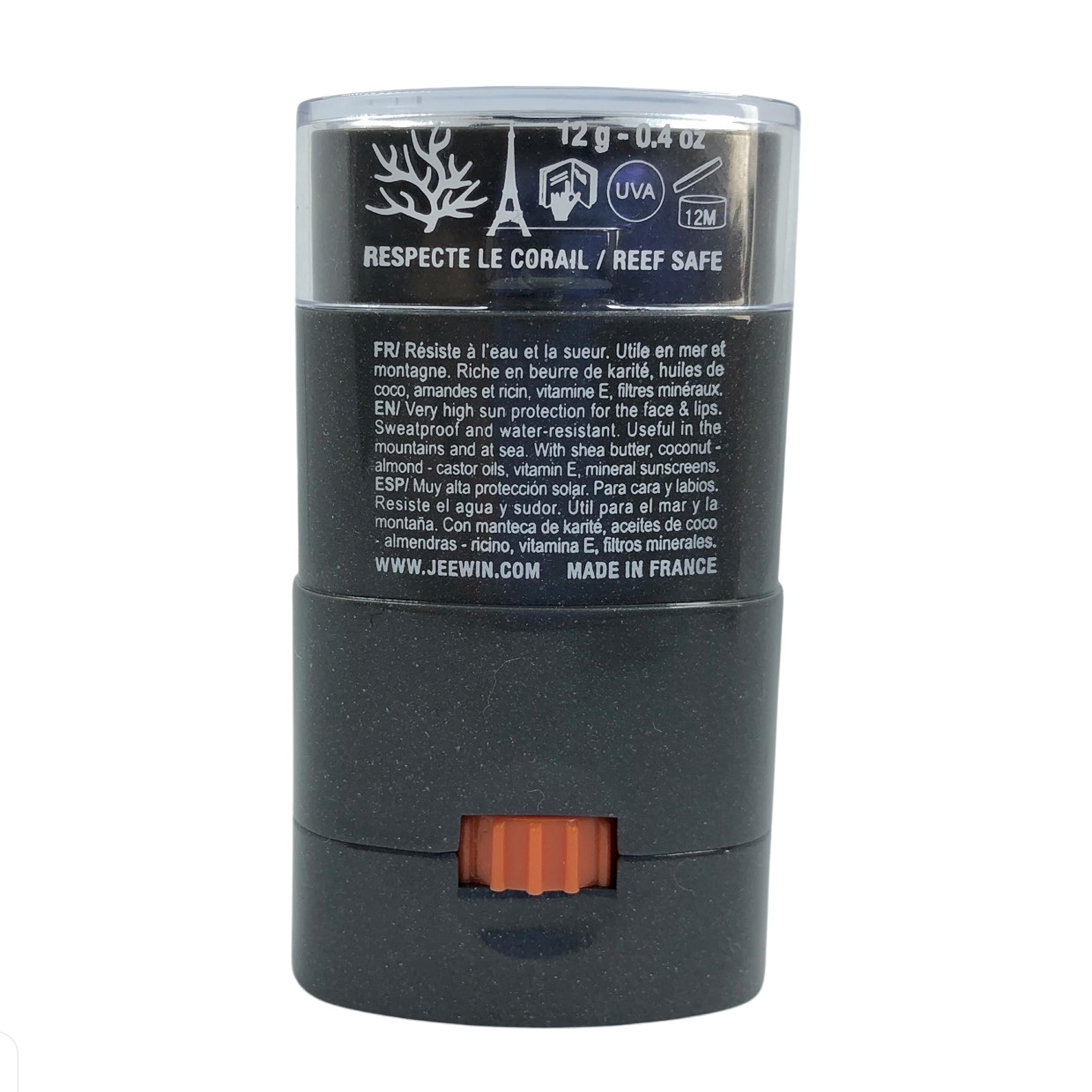 JEEWIN Stick Protecteur Solaire SPF50+ WATER RESISTANT (DORE)