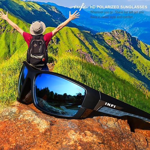 Miniatura 6 de INFI Gafas de sol polarizadas de pesca para hombres y mujeres, gafas de sol deportivas con protección UV