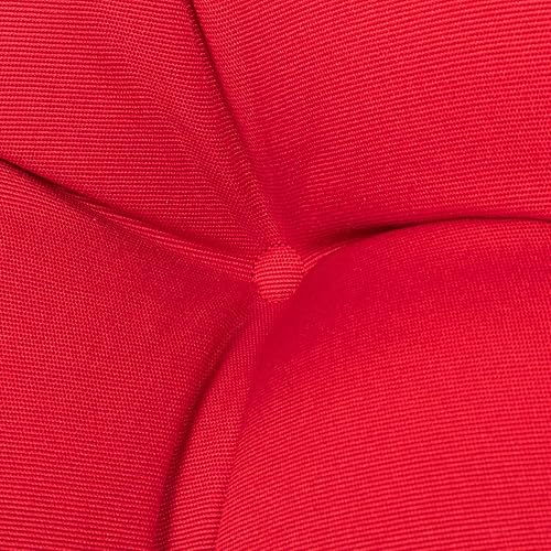 Miniatura 5 de ARTPLAN Cojines de mimbre para silla para todo tipo de clima, almohada copetuda con respaldo para muebles de exterior