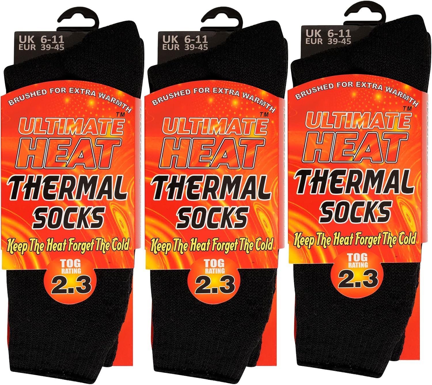 Calze Misto Acrilico Per Outdoor Calze Termiche Uomo 12 Paia Nere - Spesse E Calde, Taglia 6-11, Materiale Acrilico E Fibre, Perfette Per Lavoro E Inverno Calze Lunghe Uomo Invernali - Foto 2