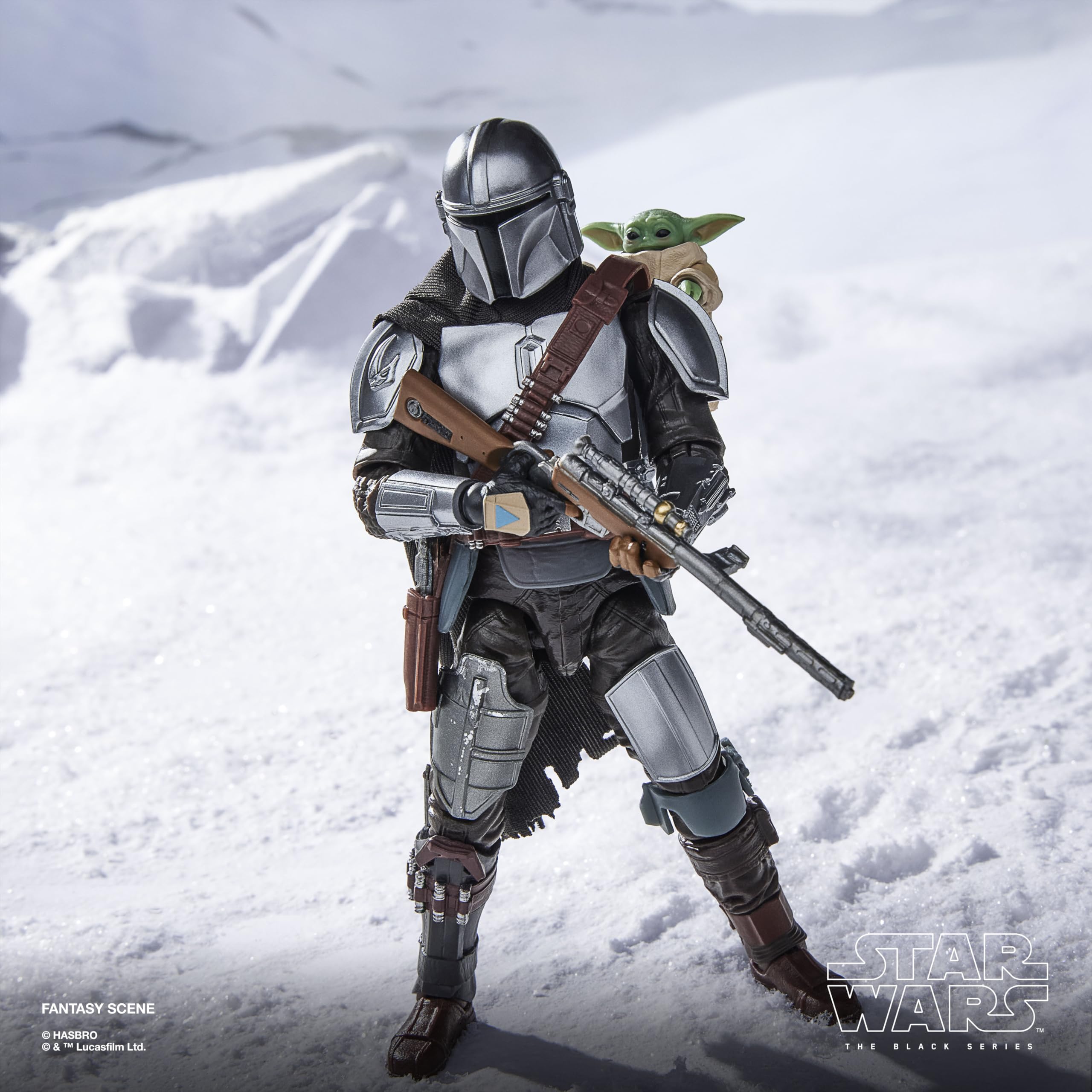 Star Wars The Black Series Der Mandalorianer & Grogu, Deluxe Action-Figurengeschenk zum Sammeln The Mandalorian & Grogu, Skala 15 cm - 5