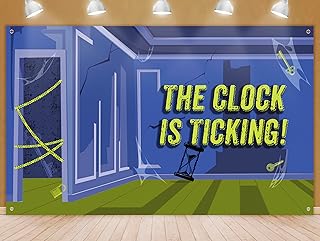 Escape Room Themed Backdrop for Parties – Fun Escape Room Banner, Escape Room Party Background, Escape Room Party Decorations - (70” x 43”)