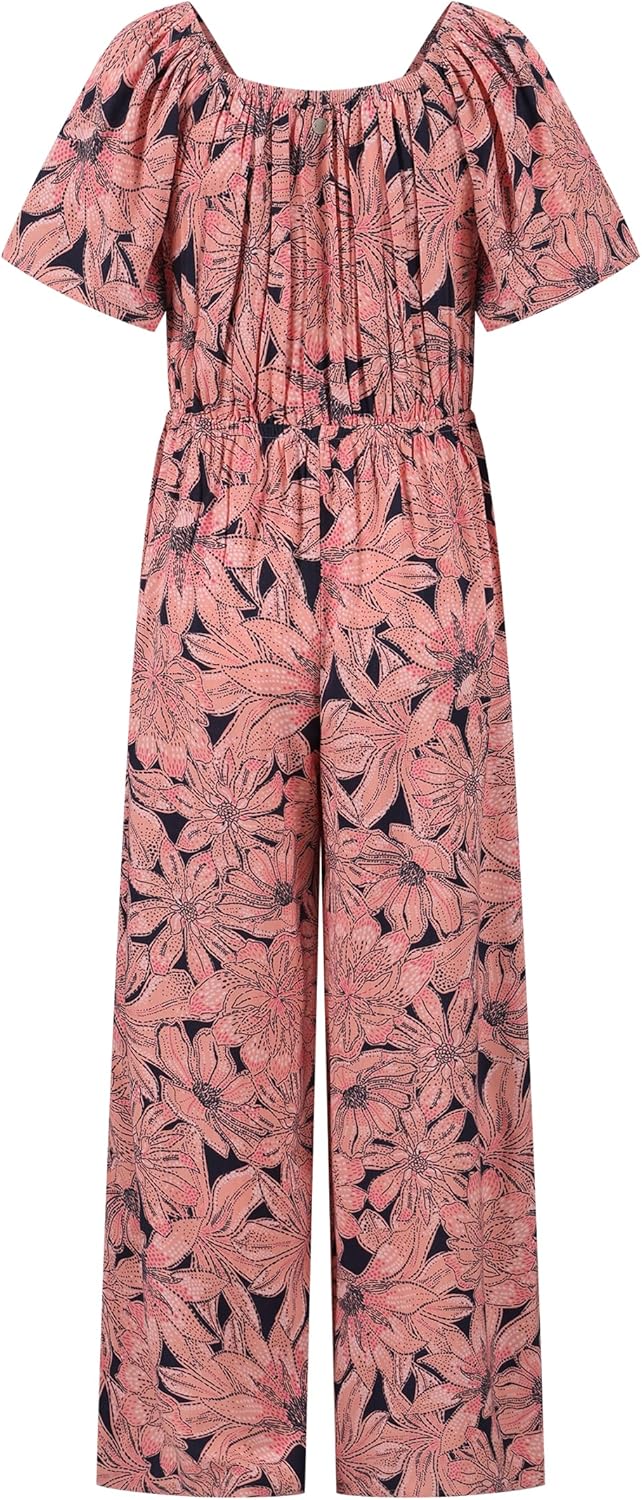 Roxy Girls' Sunkissed Printed Jumpsuit, Stylish & Comfortable, Regular Fit
