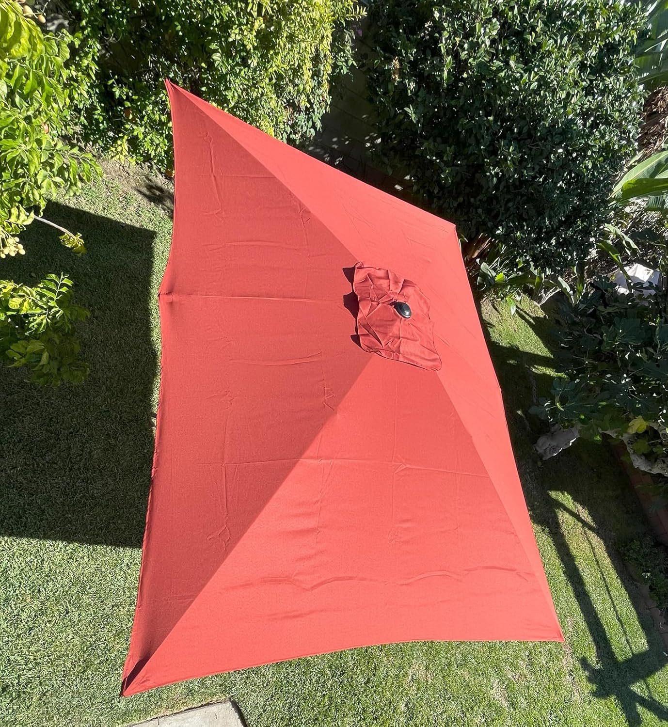 BELLRINO Rectangular Replacement Umbrella Canopy for 10ft x 6.5 ft 6 ribs Umbrella (Canopy Only)