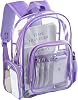 ProCase Clear Backpack PVC Bag for Work School Travel, Great Capacity Transparent Backpack Waterproof Clear Rucksack for Men Women College Football Game Conventions Concerts Gym Picnic