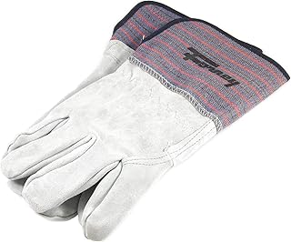 Forney 55199 Welding Work Glove, Large, Gray and Blue Leather