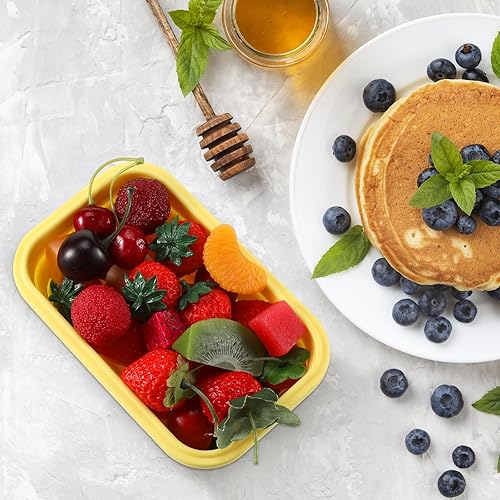 Miniatura 5 de Mifoci 12 recipientes plegables de silicona de 41 onzas, cuencos cuadrados plegables con tapas, recipiente plegable para almacenamiento de alimentos