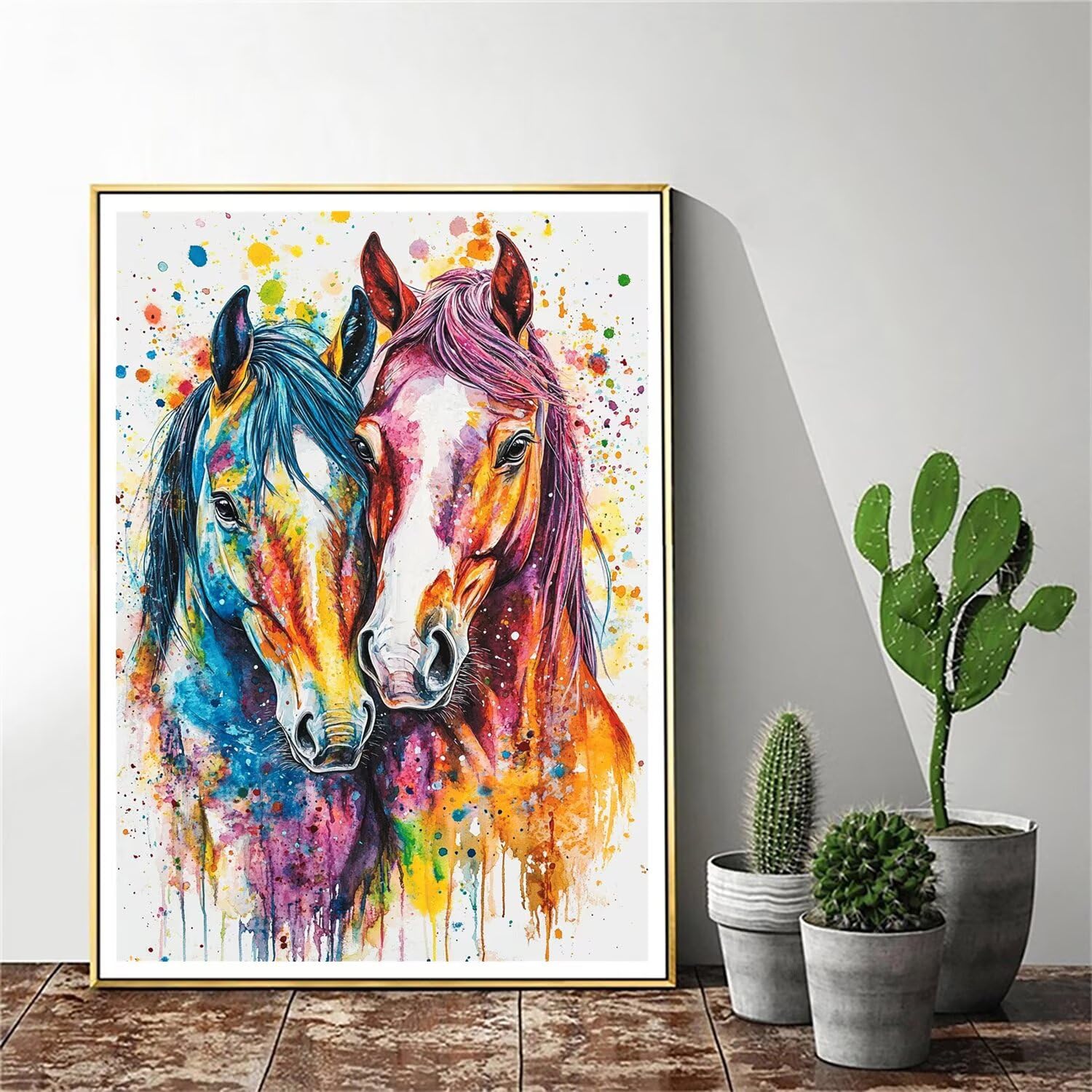 Pintar por Numeros Adultos pintar por numeros niños manualidades niños 10 años, DIY Pintar por Números de Pincel y Pintura acrílica Decoraciones para el Hogar Manualidades, sin Marco 60x80cm C-132