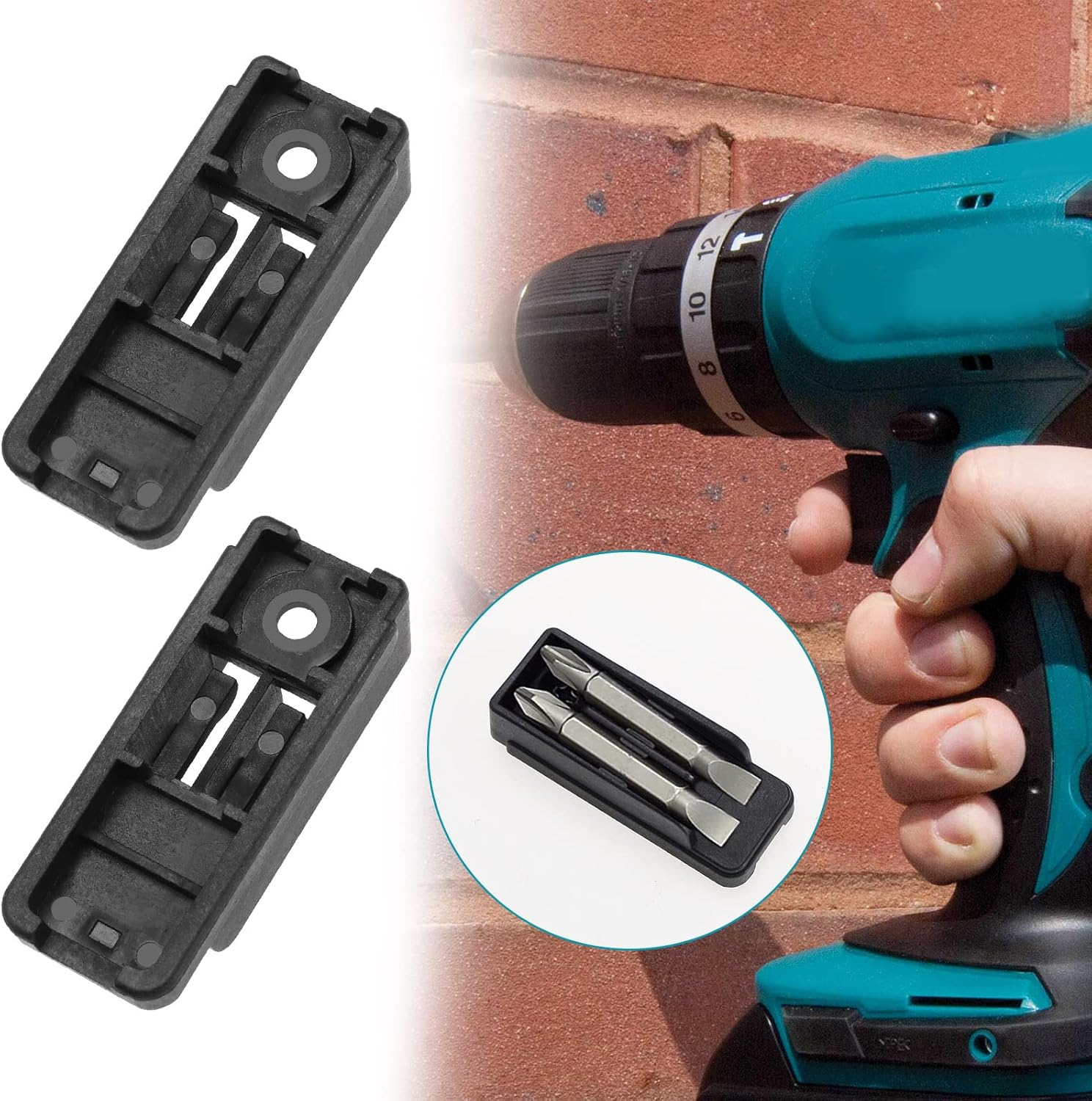 SING F LTD 2Pcs Cordless Drills Impact Drivers Bit Holder And Screw 452947-8 251314-2 Compatible with Makita BDA350 BDF343H BDF451 BDF451Z BDF452