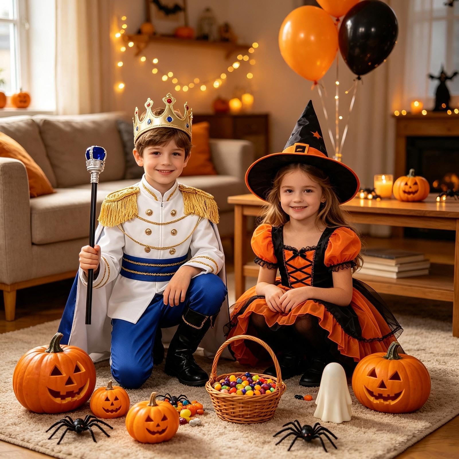 Costume da Re per Bambini Costume Reale Medievale di Halloween con Mantello | Vestito Da Festa E Di Ruolo per Vacanza Festa Celebrazione Carnevale Abbigliamento Quotidiano Palco