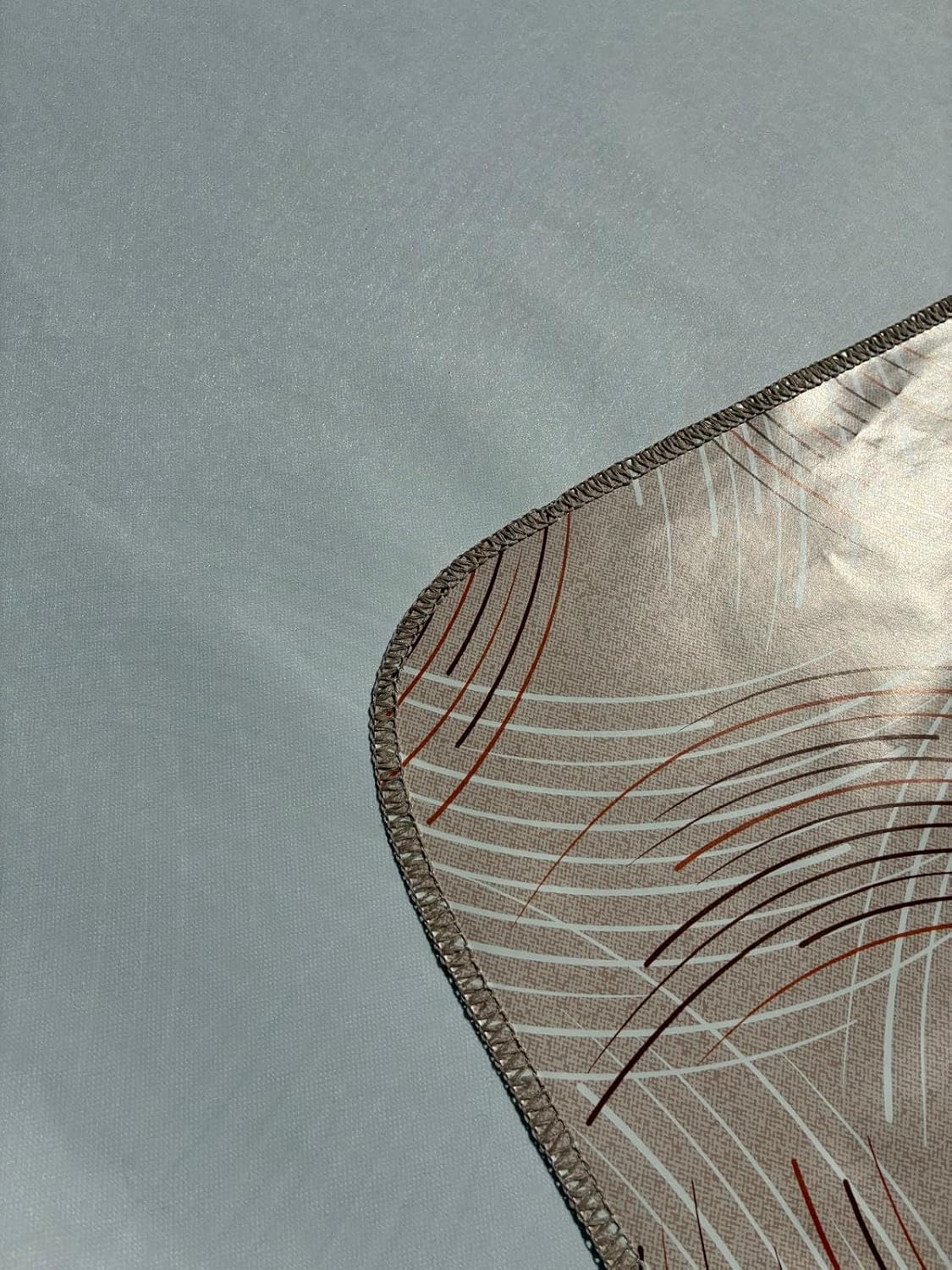 Heavy Duty Flannel Backed Vinyl Tablecloth with Flannel Backing Easy to Wipe-Clean Oilcloth Waterproof Plastic Rectangle 55x90 inch Milky Brown Table Cover