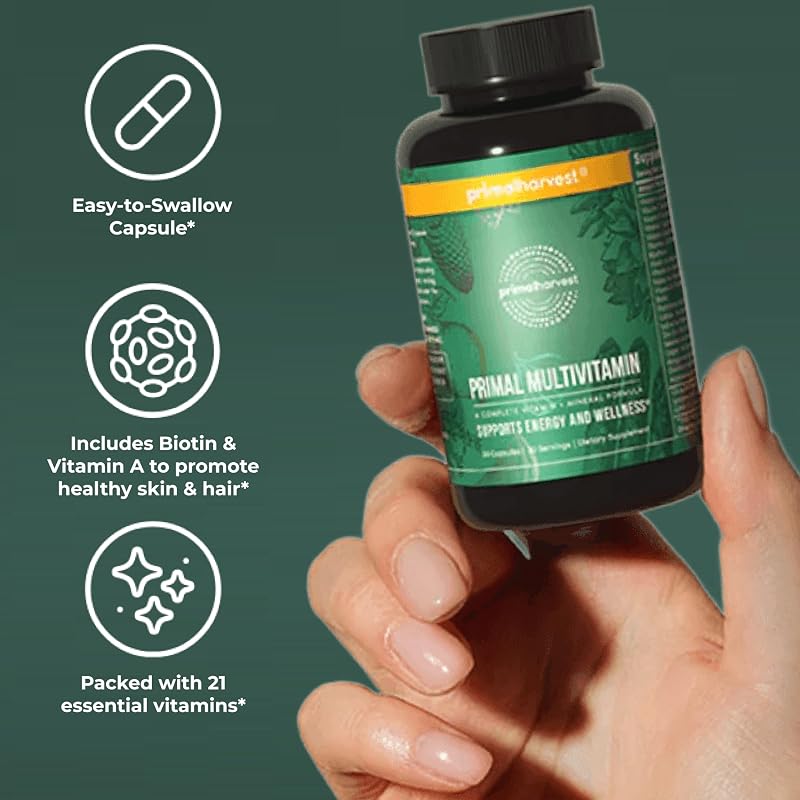 Primal Harvest Multivitamin - Daily Supplement, Gluten & Soy Free image 6