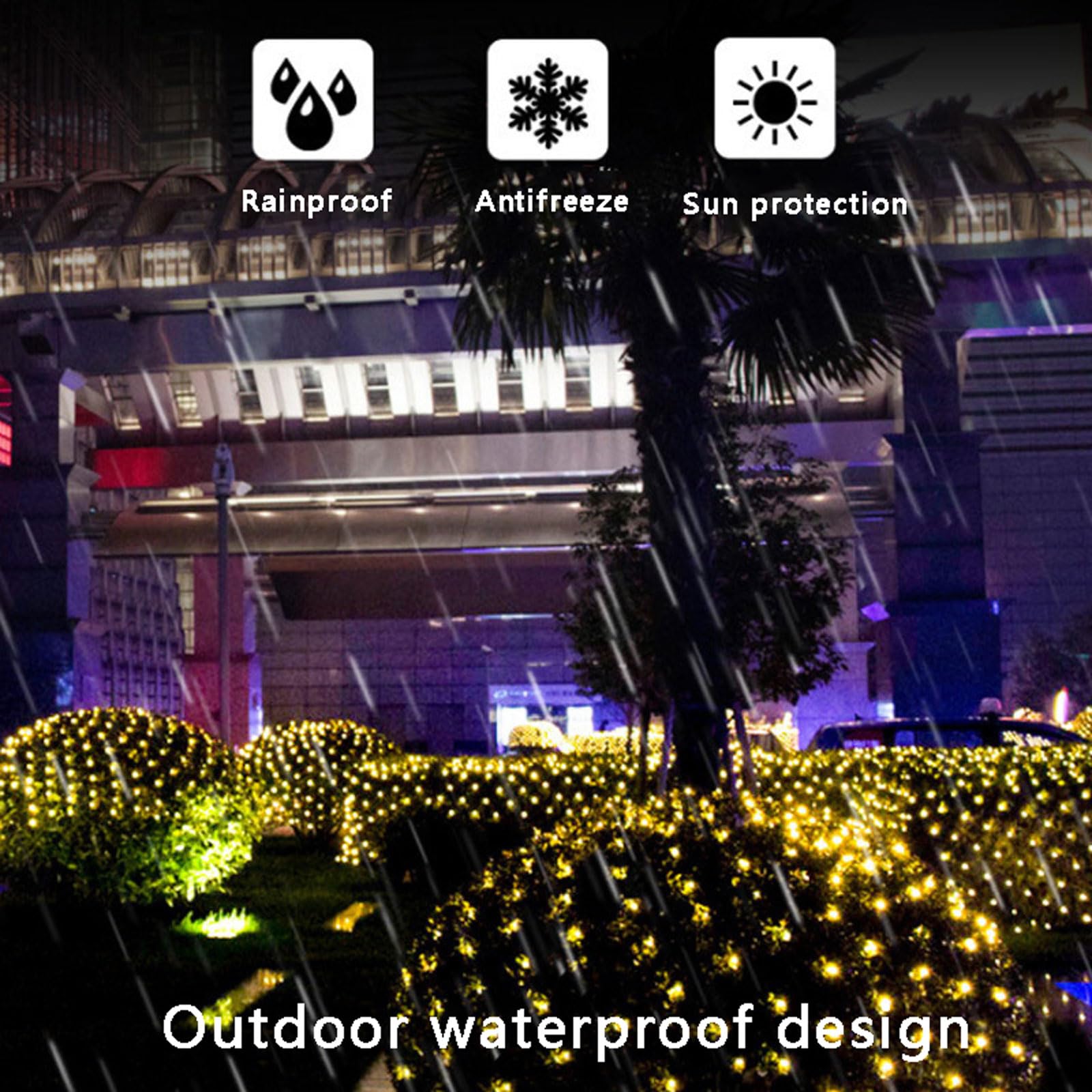Guirnaldas Luminosas Luces,Luz de Cadena Alimentada Luces Decorativas de Hadas Luces Cadena de Luces Resistente al Agua para Fiestas,Bodas,Ventanas,Interior,Exterior.