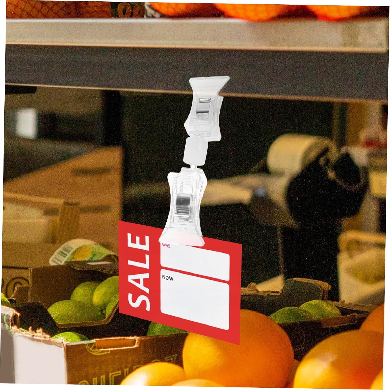 10Pcs Sign Clips Multi Function Price Tag Holders for Retail Store Supplies Display Clips for Supermarket Shelves Merchandise Tags