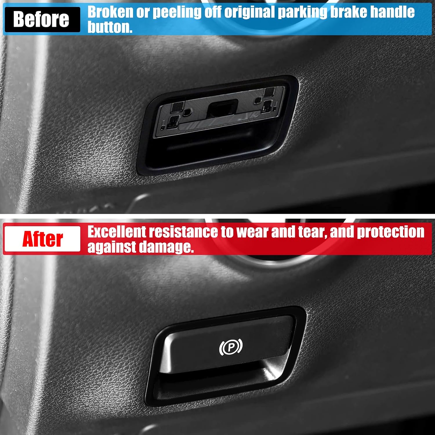 Jaronx Compatible with Mercedes Benz Parking Brake Handle P Button A W176/B W246 W242/GLA X156/CLA W117/ML W166/GL X166/GLE/SLK/SLC Class, Electronic Handbrake Release P Button Cover Replacement