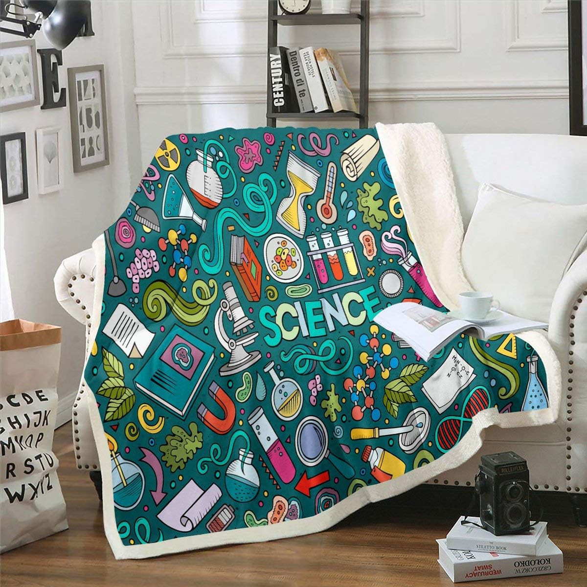 Laboratory Sherpa Blanket Chemistry Lab Fleece Blanket For
